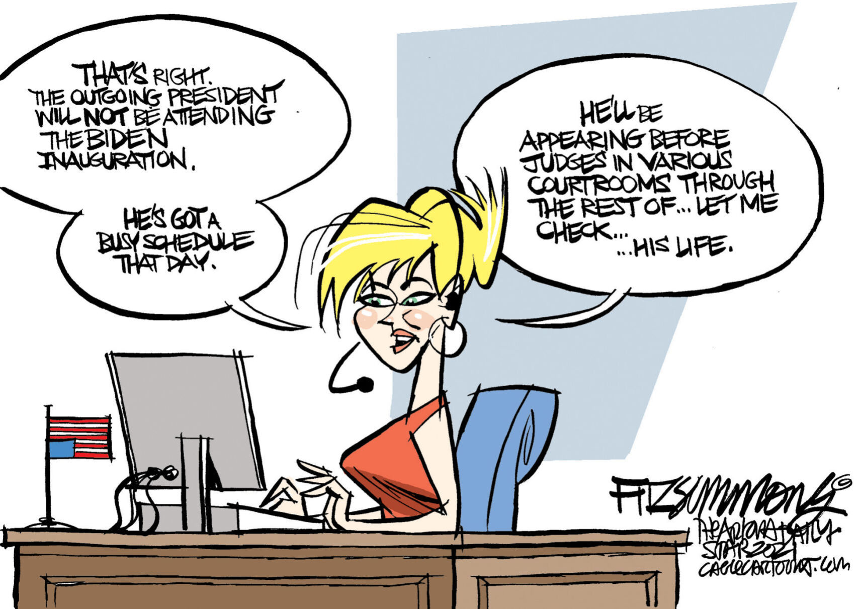 Daily Fitz Cartoon: Busy boy